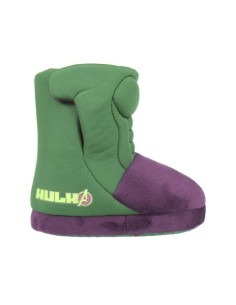 Zapatillas de casa bota avengers hulk, Color Verde 2300002330 kiwiku.com 2