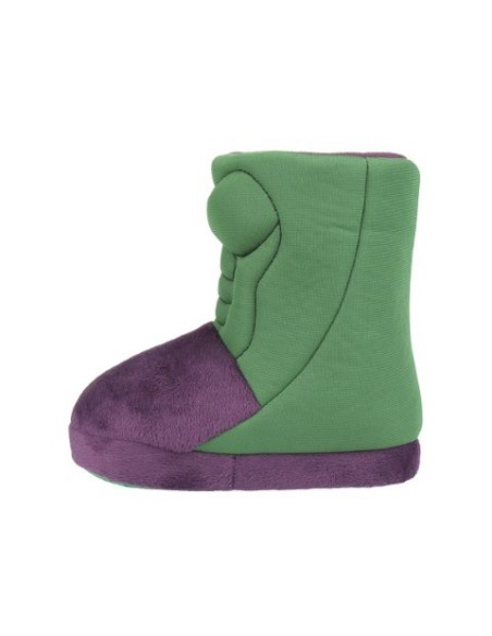 Zapatillas de casa bota avengers hulk, Color Verde 2300002330 kiwiku.com