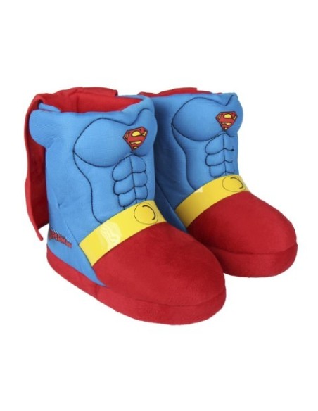 Zapatillas de casa bota superman, Color Azul Marino 2300002334 kiwiku.com