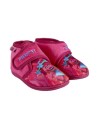Zapatillas de casa media bota trolls, Color Fucsia