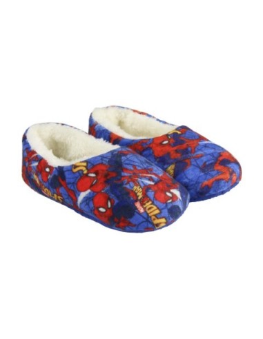 Zapatillas de casa suela blanda spiderman, Color Azul 2300002878 kiwiku.com