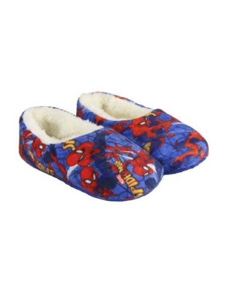 Zapatillas de casa suela blanda spiderman, Color Azul 2300002878 kiwiku.com