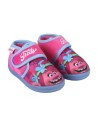 Zapatillas de casa media bota trolls, Color Fucsia