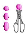 La croquetera - utensilio multiuso con 4 moldes intercambiables - rosa