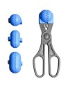 La croquetera- utensilio multiuso con 4 moldes intercambiables - azul