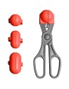 La croquetera - utensilio multiuso con 4 moldes intercambiables - rojo