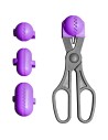 La croquetera - utensilio multiuso con 4 moldes intercambiables - morado