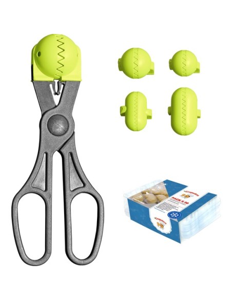 La croquetera pack - 4 moldes intercambiables para masas + 20 bandejas - pistacho  53205 kiwiku.com