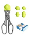 La Croquetera Pack - 4 Moldes Intercambiables para Masas y 20 Bandejas - Pistacho