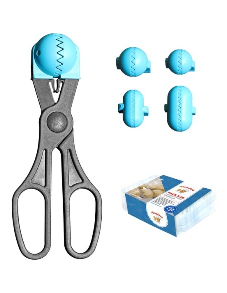 LA CROQUETERA Pack - 4 Moldes Intercambiables Para Masas + 20 Bandejas - Turquesa | Kiwiku