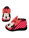 Zapatillas de casa media bota minnie, Color Rojo
