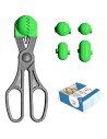 La croquetera pack - 4 moldes intercambiables para masas + 20 bandejas - verde