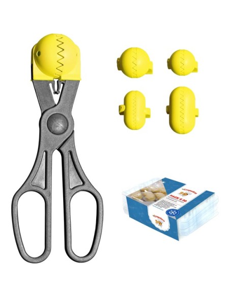 La croquetera pack - 4 moldes intercambiables para masas + 20 bandejas - amarillo  53211 kiwiku.com