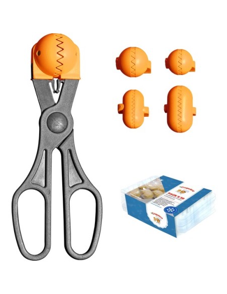 La croquetera pack - 4 moldes intercambiables para masas + 20 bandejas - naranja  53212 kiwiku.com