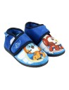 Zapatillas de casa media bota top wing, Color Azul