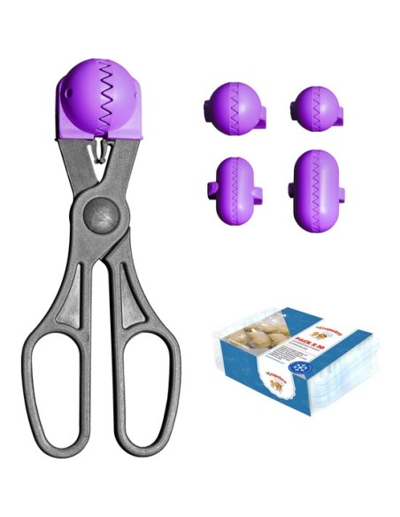 La Croquetera Pack - 4 Moldes Intercambiables Para Masas + 20 Bandejas - Morado  53213 kiwiku.com