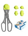 La croquetera pack - 4 moldes para masas + 40 bandejas conservaciÓn - pistacho