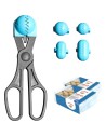La croquetera pack - 4 moldes para masas + 40 bandejas conservaciÓn - turquesa
