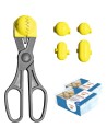 La croquetera pack - 4 moldes para masas + 40 bandejas conservaciÓn - amarillo