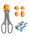 La croquetera pack - 4 moldes para masas + 40 bandejas conservaciÓn - naranja