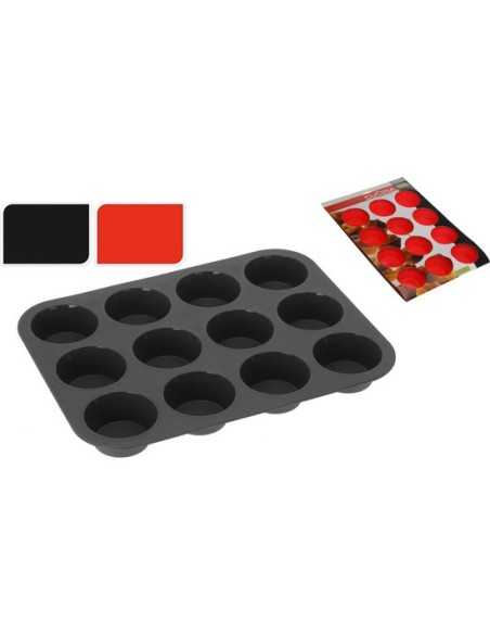 Molde para madalenas 12 pcs 32514 kiwiku.com