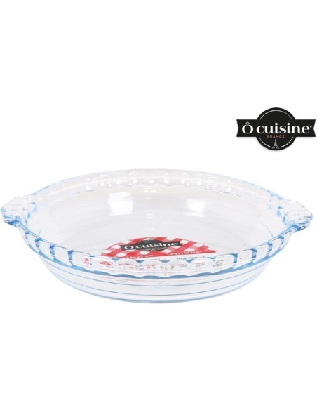 Molde tarta vidrio con asas 22 cm 33248 kiwiku.com