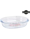 Molde tarta vidrio oval 19cm
