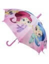 Paraguas manual shimmer and shine, Color Rosa, Talla 40 CM