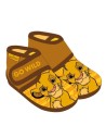 Zapatillas de casa media bota lion king, Color Marrón