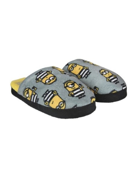 Zapatillas de casa abierta minions, Color Gris 2300002822 kiwiku.com