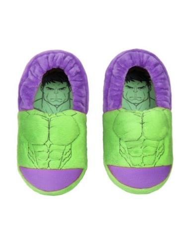 Zapatillas de casa 3d avengers hulk, Color Verde  2300003372 kiwiku.com