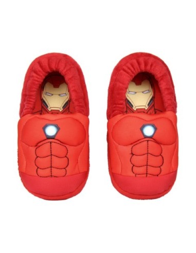 Zapatillas de casa 3d avengers iron man, Color Rojo 2300003373 kiwiku.com