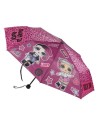 Paraguas manual plegable lol, Color Fucsia, Talla 50 CM
