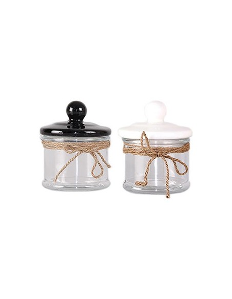 BOTE PEQUEÑO TRANSPARENTE CON TAPA - COLORES SURTIDOS 4046479 kiwiku.com