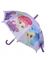Paraguas manual shimmer and shine, Color Violeta Talla 40 CM