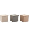 Caja plegable de tela con tapa - colores surtidos