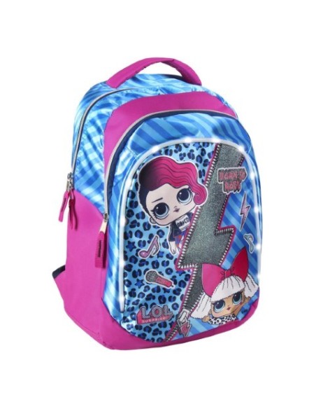 Mochila casual luces lol, Color Rosa 2100002581 kiwiku.com