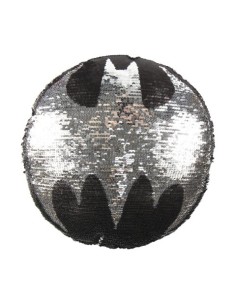 Cojin lentejuelas batman, Color Negro, Talla 30X30 CM 2200004489 kiwiku.com 2