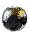 Cojin lentejuelas minnie, Talla 30X30 CM, Color Lila