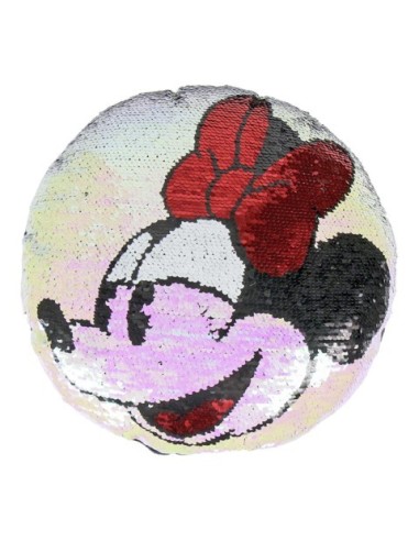 Cojin lentejuelas minnie, Talla 30X30 CM, Color Lila 2200004491 kiwiku.com
