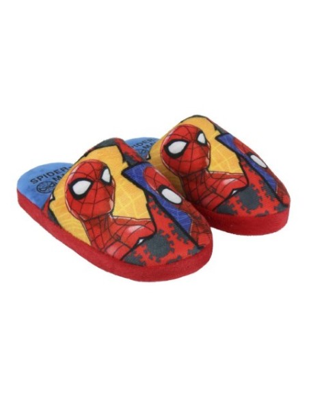 Zapatillas de casa abierta spiderman, Color Rojo 2300003291 kiwiku.com