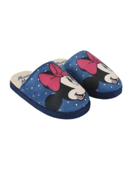 Zapatillas de casa abierta minnie, Color Azul 2300003294 kiwiku.com