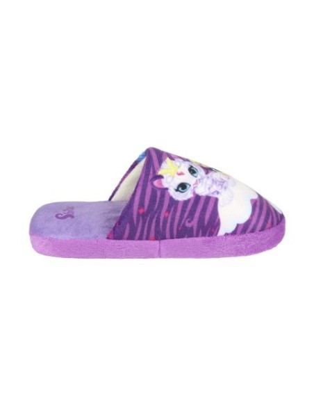 Zapatillas de casa abierta shimmer and shine, Color Lila  2300003295 kiwiku.com