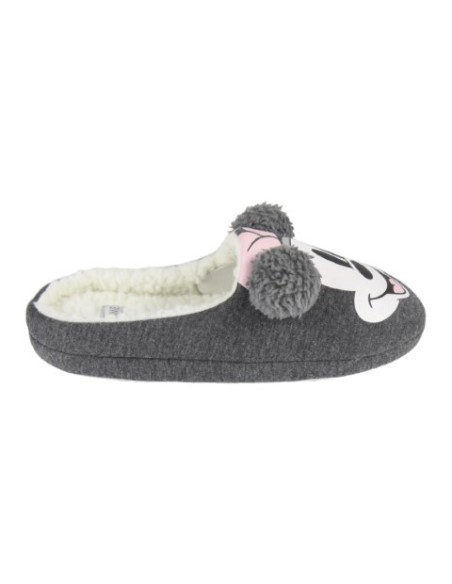 Zapatillas de casa abierta premium minnie, Color Gris 2300004153 kiwiku.com