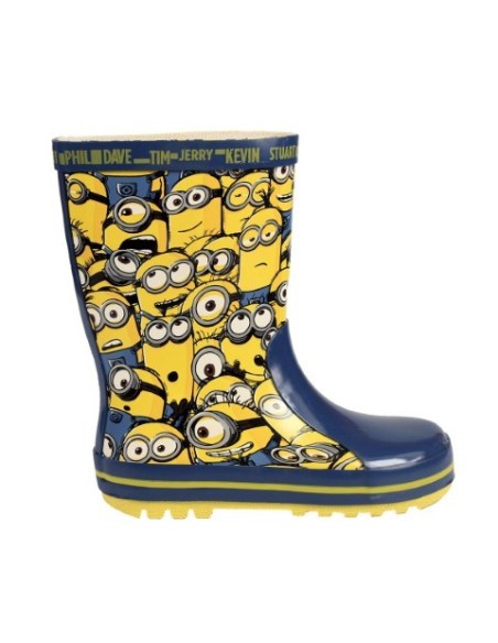 Botas lluvia goma minions, Color Azul 2300002101 kiwiku.com