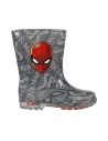Botas lluvia pvc luces spiderman, Color Gris