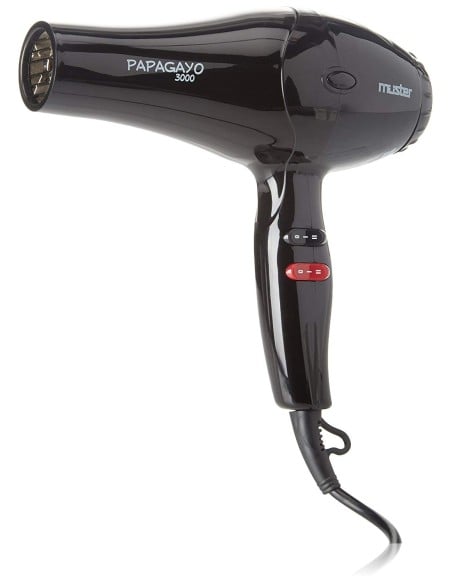 Muster secador papagayo 3000 (negro) 16861 kiwiku.com