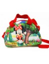 Bolso mano polyester 18,5x14x6 cm. mickey & minnie