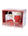 Set desayuno (taza ceramica + mantel algodÓn) snoopy