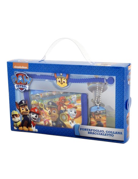 Set regalo (billetero + pulsera + colgante) paw patrol 93163 kiwiku.com